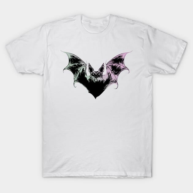 Dark Cosmic Bat T-Shirt by SpellsSell